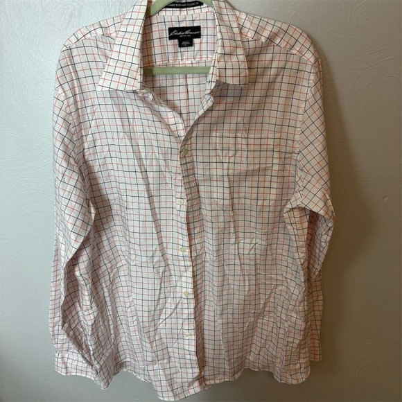 Eddie Bauer Men's XL Checkered Long Sleeve Shirt‎ Multicolor Casual - Picture 1 of 8